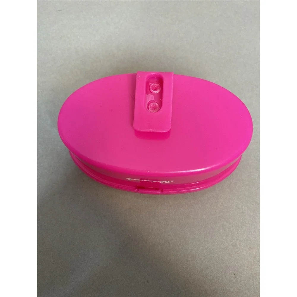 Barbie Mini Tackle Box Shakespeare Mattel Fishing Pink with Clip-on‎ Back 2011
